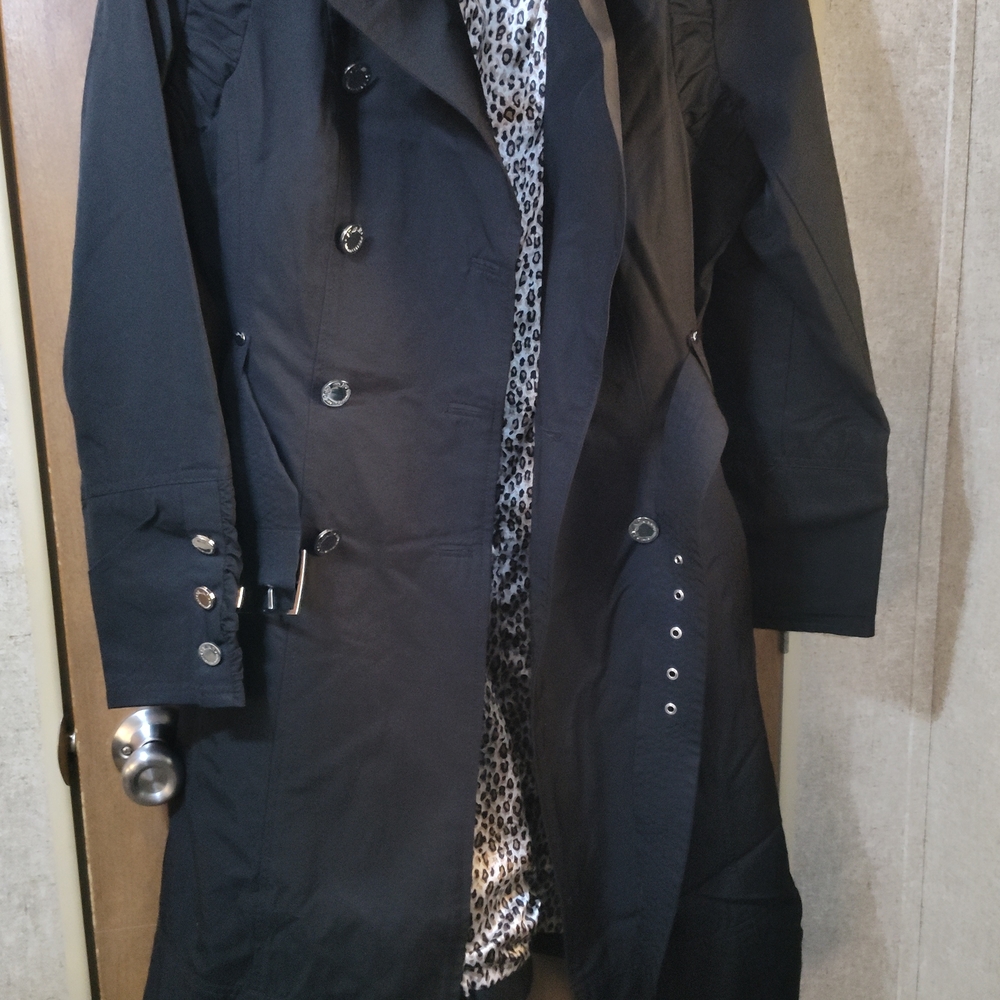 JM Collection Black Trench Coat